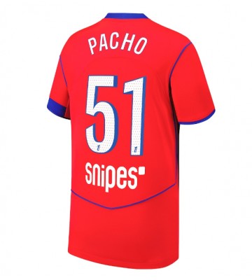 Paris Saint-Germain Willian Pacho #51 Tercera Equipación 2025-26 Manga Corta